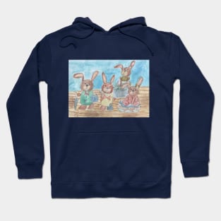 Easter Rabbits Family Hoodie